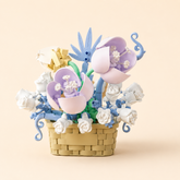 Pastel Tulip & Blue Crown Flower Basket