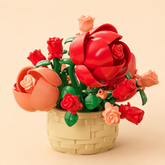 Crimson Feast Rose Basket