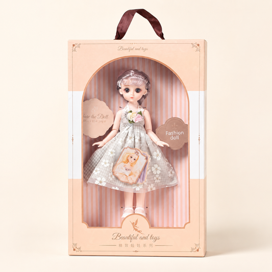 BJD Fashion Doll – Floral Gown Edition
