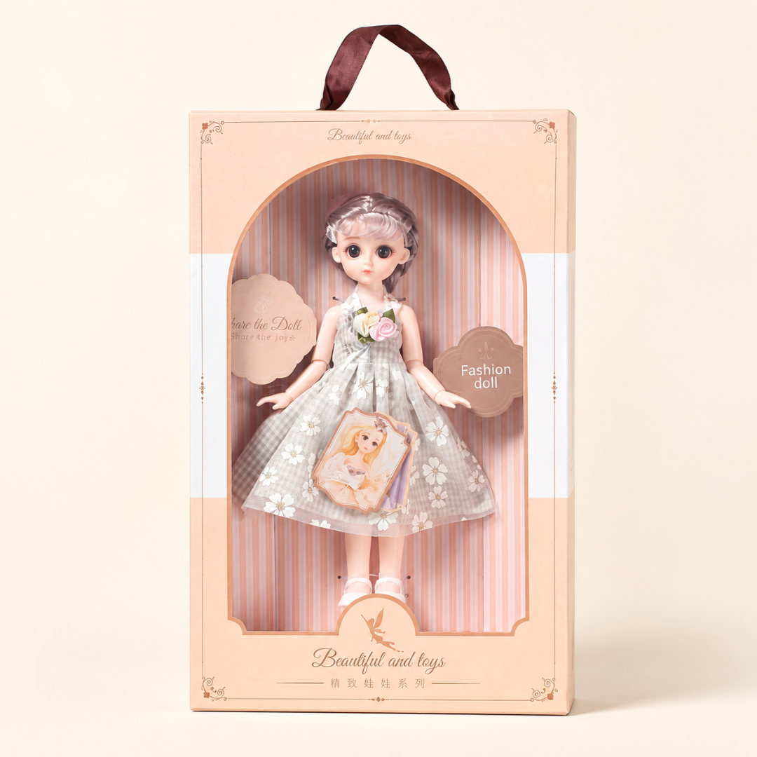 BJD Fashion Doll – Floral Gown Edition