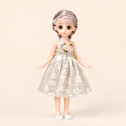 BJD Fashion Doll – Floral Gown Edition
