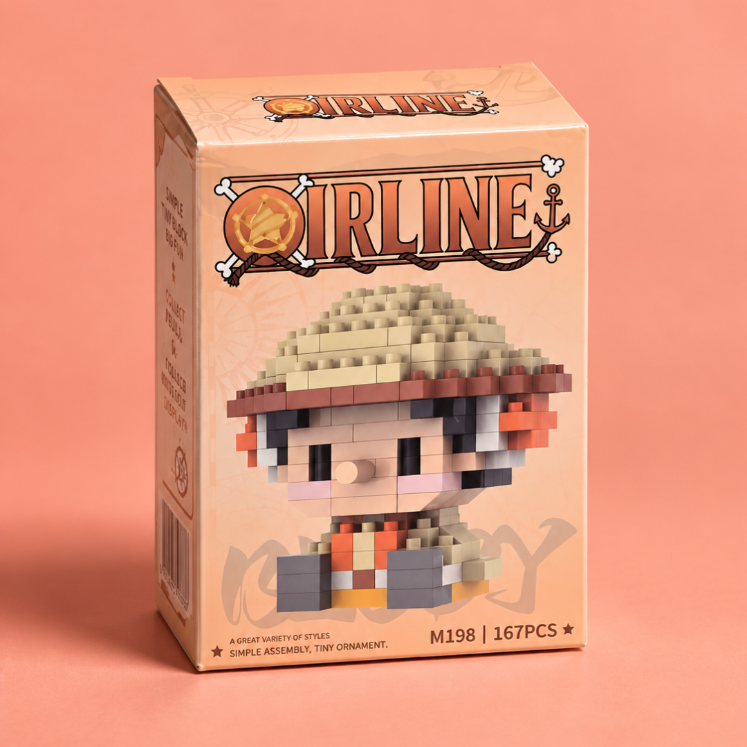 Safari Hat Mini Character Building Blocks M198 167 pieces front package view