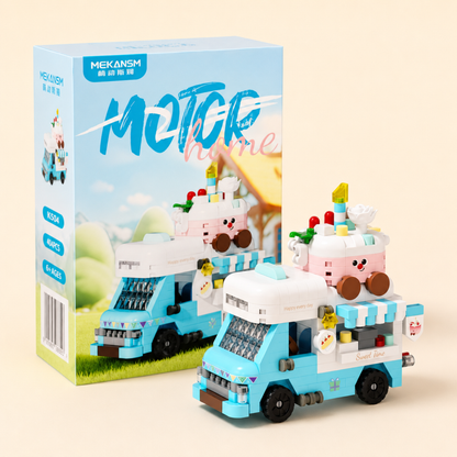 Motor Home Building Block Set — Sweet Time Dessert Workshop Van