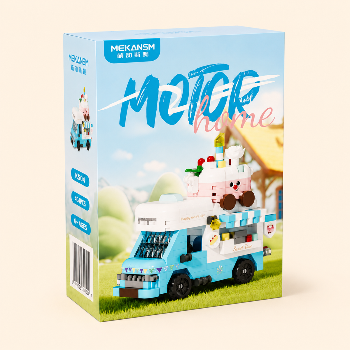 Motor Home Building Block Set — Sweet Time Dessert Workshop Van