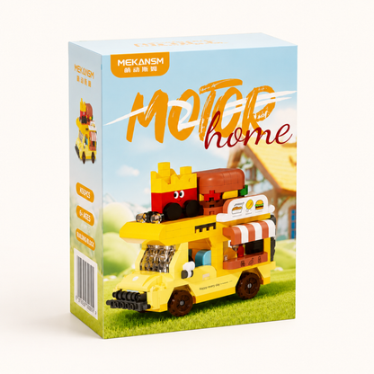 Motor Home Building Block Set — Hot Dog & Fast Food RV