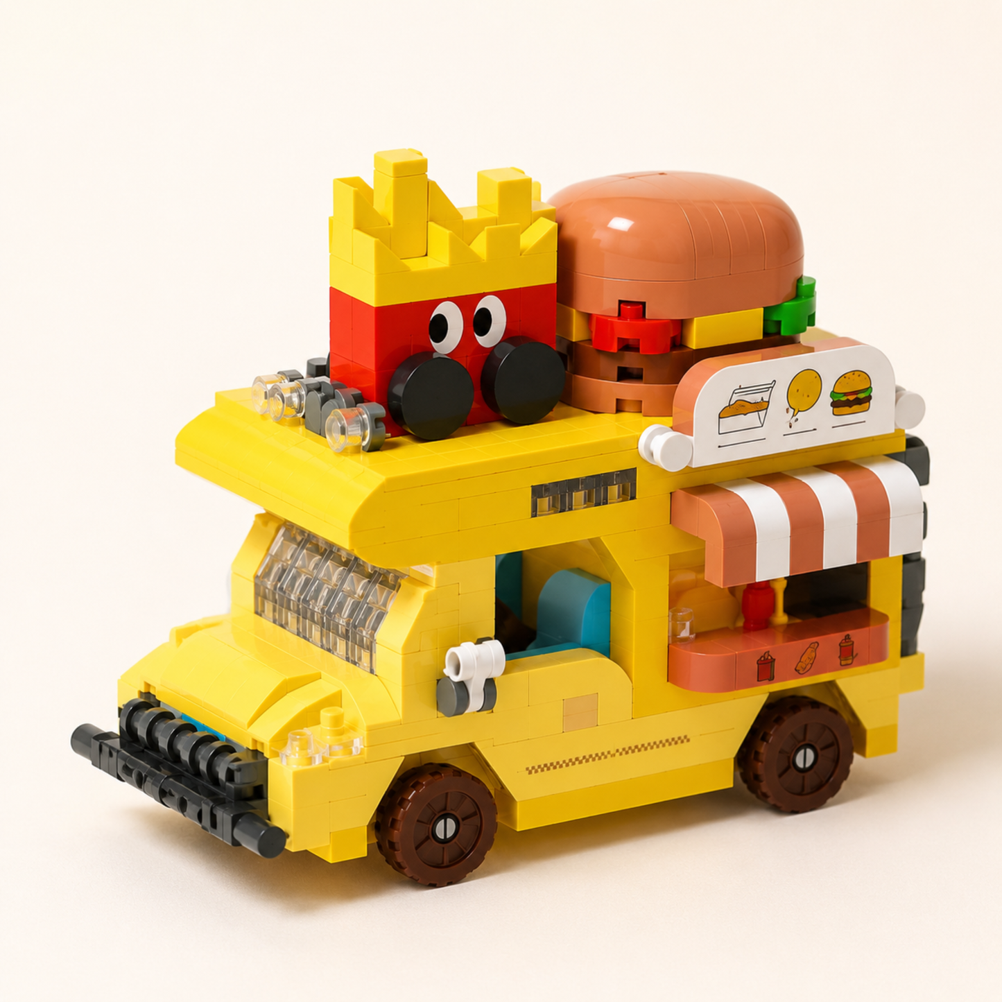 Motor Home Building Block Set — Hot Dog & Fast Food RV