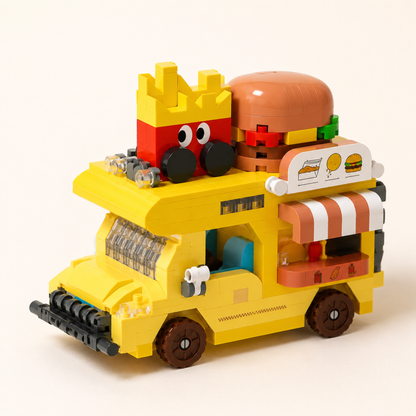 Motor Home Building Block Set — Hot Dog & Fast Food RV