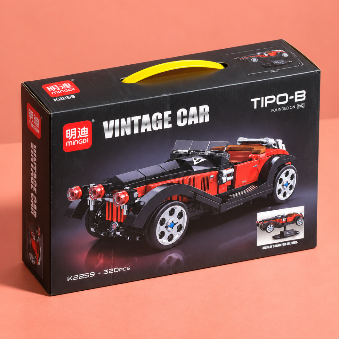 MINGDI Vintage Car Building Set – 320 Pieces